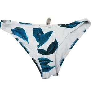 Cupshe M Court And Spark Fresh Leaves Bikini Bottom Medium Cheeky High Rise
